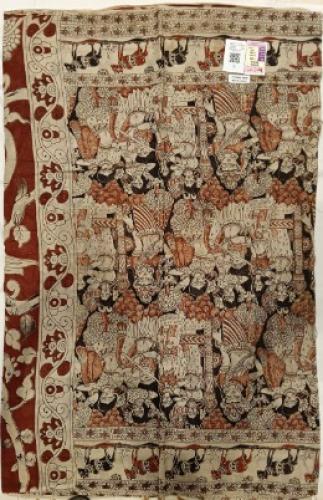 KALAMKARI PRINTED COTTON SAREE